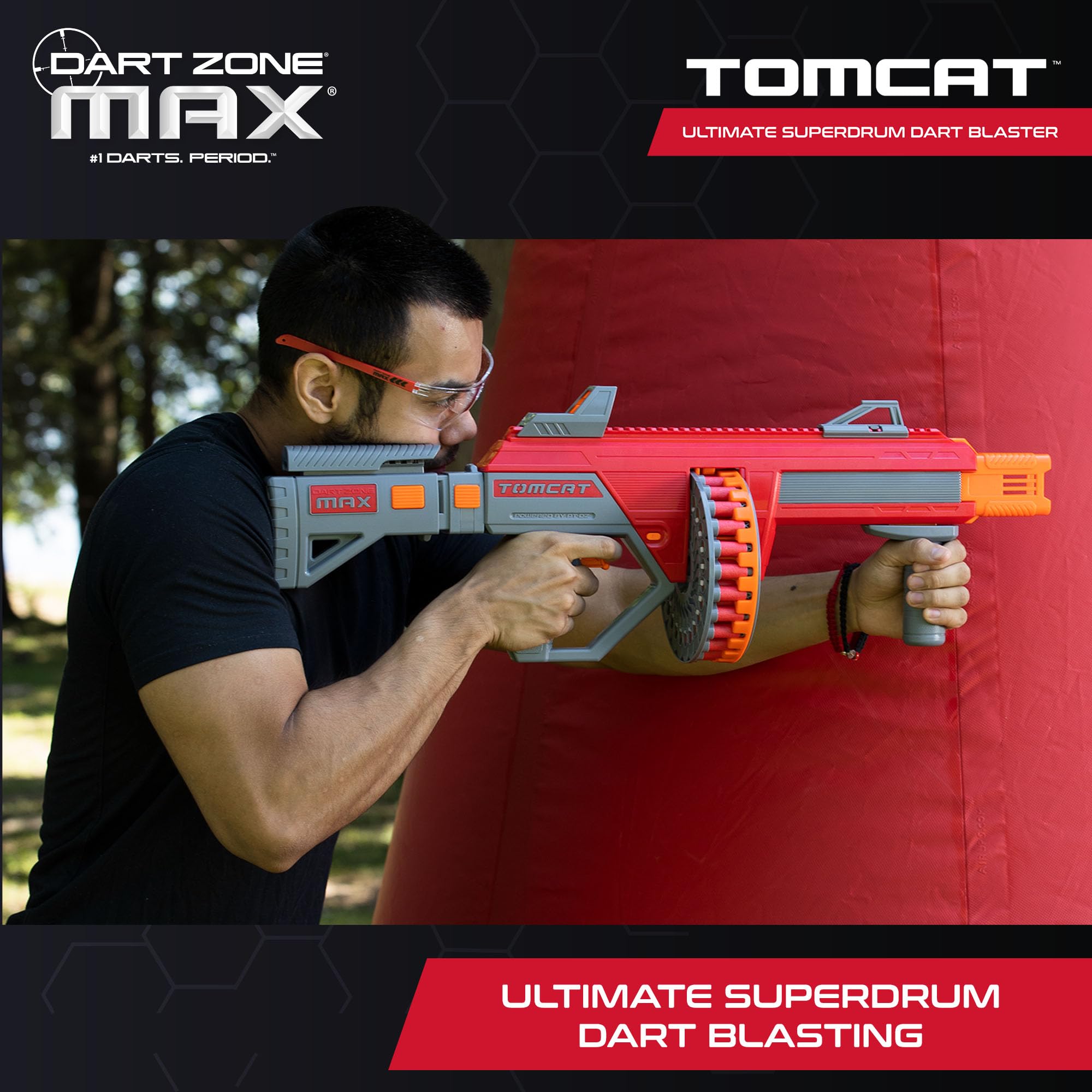 Dart Zone Max Tomcat Ultimate Superdrum Dart Blaster Toy : Amazon
